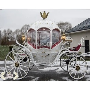 รถซินเดอเรลล่าลากม้าสุดหรูดีไซน์สวยหรูรถม้าหลวงซินเดอเรลล่าขนาดใหญ่วัสดุไม้เจ้าหญิง - Product Image 1