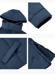 Chaqueta Acolchada Larga de Alta Calidad para Hombre con Capucha, Impresión de Logotipo Personalizado, Ropa de Invierno, Diseño de Moda - Product Image 6