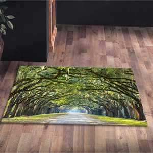 Superbes tapis à motif de chênes, Tapis superbe, Tapis chênes, Tapis doux non tissé - Product Image 4