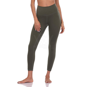 Venta directa de fábrica Leggings de Yoga de cintura elástica de tamaño personalizado Servicio OEM Leggings de yoga más vendidos - Product Image 1