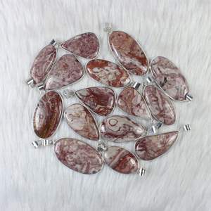 Venta al por mayor de joyas de plata a granel, estilo bohemio, colgante de piedras preciosas de Rosarita, precioso collar rosa para ventas al por menor - Product Image 1