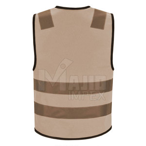 Gilet de sécurité avec bandes réfléchissantes pour la circulation et l'entrepôt, gilet haute visibilité respirant et réglable pour les ouvriers du bâtiment - Product Image 3