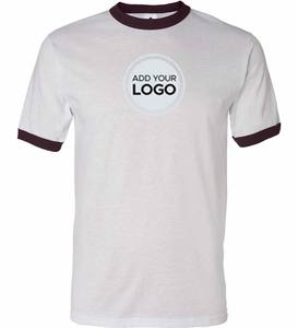 Next Level T-shirts unisexes gris chiné/noir pour hommes T-shirt unisexe en jersey fin - Product Image 5