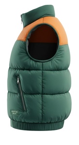 Chaleco Acolchado Pro-Outdoor para Hombre, con Cuello Alto, Logotipo Frontal, Ecológico, Transpirable, para Invierno - Product Image 4