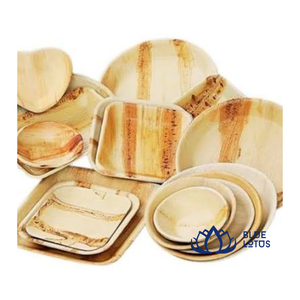 [HOT SELLING] | Bulk 10 Inch Palm Leaf <b>Disposable</b> Compostable Biodegradable Plates For Food Catering <b>BBQ</b> Party Vietnam - Product Image 1