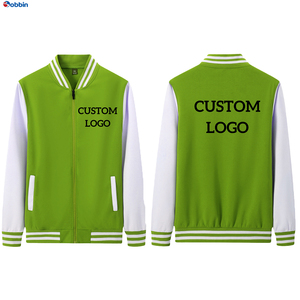 Chaqueta Universitaria para Hombre de Talla Grande, de Moda, con Forro Acolchado, Cuello Alto, Parches de Chenilla Personalizados, Resistente al Viento - Product Image 2