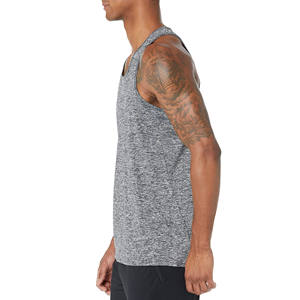 Camisetas sin mangas transpirables de secado rápido para hombre de talla grande con logotipo y tamaño personalizados Material de alta calidad con color personalizable - Product Image 2