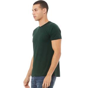 Hommes confort doux 100% coton homme t-shirt col rond personnalisé ajusté chemise basique manches courtes été t-shirt - Product Image 2