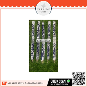 Correas con cuentas de Cowboys de Venta caliente perfectas para agregar brillo y espíritu de equipo a su estilo de estadio - Product Image 6