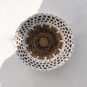 Mantel individual de decoración de pared colgante de algas marinas naturales con macramé blanco decoración de pared redonda decoración del hogar - Product Image 3