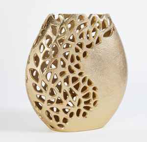 Soporte de Flores de Latón Hecho a Mano, Decoración Navideña Interior y Exterior, Diseño Industrial, Paquete de Múltiples Piezas - Product Image 1