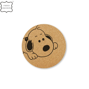 Posavasos de taza de bebida de barra de cerámica de sublimación personalizada con impresión de transferencia de calor a granel con corcho natural sostenible y duradero - Product Image 5