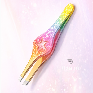 Juego de Pinzas para Cejas Profesionales de Primera Calidad, Coloridas y con Degradado, Mini Pinzas de Acero Inoxidable Inclinadas para Depilar Cejas - Product Image 5