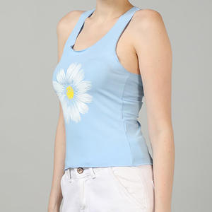 Nuevo estilo de las señoras de verano de algodón camisetas sin mangas logotipo liso impreso gimnasio camisetas sin mangas de talla grande Pakistán mayorista para ropa de playa - Product Image 6