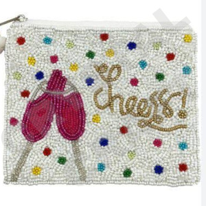 Monedero Charry hecho a mano personalizado con cuentas de semillas, monedero hermoso con cierre de cremallera, características de accesorios de moda - Product Image 4