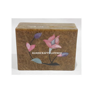 หินสบู่ธรรมชาติของแม่ของไข่มุกฝังกล่องเครื่องประดับรูปสี่เหลี่ยมผืนผ้าทำด้วยมือใช้ดีที่สุดสำหรับขอบคุณให้และให้เป็นของขวัญ - Product Image 3