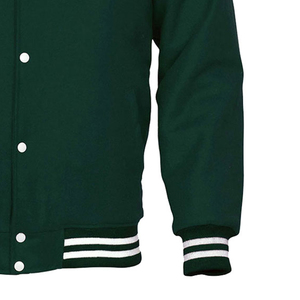 Chaquetas Varsity para Hombre, Diseño de Moda, Cuello Alto, Logotipo Frontal, Forro Polar Transpirable, Invierno, Alta Calidad, Precio de Fábrica al por Mayor - Product Image 6
