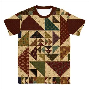 T-shirt à carreaux en Polyester pour homme, taille américaine, par Sublimation - Product Image 1