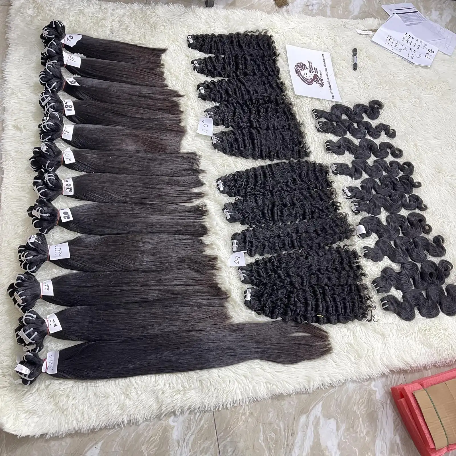 22 Inch Super Double Drawn Vietnamese Raw Hair Lace Wig Nature Color 250% Density 12A Bone Straight Human Hair Wig