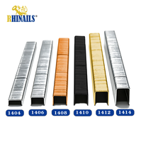 Agrafes professionnelles robustes et galvanisées de la série 14, 50 mm, 1450 agrafes pour la fixation de tissus de rembourrage de meubles