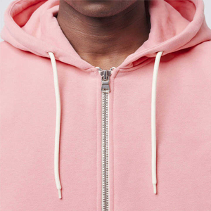 Sudadera con capucha unisex 100% algodón, extragrande, con cremallera completa, logotipo personalizado impreso, forro polar térmico de 350 g/m² para invierno - Product Image 3