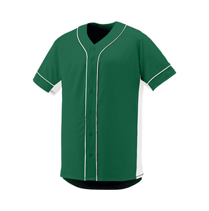 Maillot de baseball personnalisé OEM en gros, respirant, en polyester, avec boutons sur le devant, écussons en sergé, échantillon rapide, livraison directe - Product Image 5