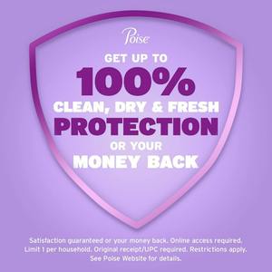 Poise Daily Incontinencia Panty Liners, 2 gotas de absorción muy ligera, largo, 44 unidades - Product Image 5