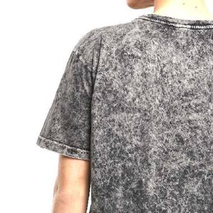 T-shirts pour hommes personnalisés Vintage High Street en détresse délavé à l'acide et imprimé lavé à la pierre graphique surdimensionné Style d'été grande taille - Product Image 4