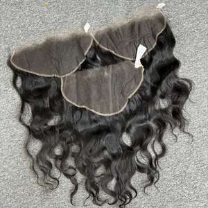 HD หน้าผาก13X6คลื่นธรรมชาติผมมนุษย์100% ผมดิบ - Product Image 4