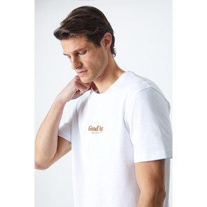 GRIMELANGE ROLL เสื้อยืดผู้ชายพิมพ์ลายผ้าฝ้ายออร์แกนิก 100% ทรงสวมใส่สบาย - Product Image 3