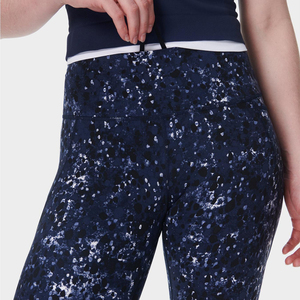 Pantalones cortos de gimnasio para mujer con estampado de cuadros azul marino sin costuras, pantalones cortos de entrenamiento de cintura alta personalizados, ajuste de compresión, LICRA/nailon, deportes de secado rápido - Product Image 2