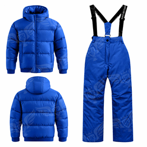 Combinaison d'hiver camouflage pour homme personnalisée 2026, veste matelassée à capuche avec pantalon de ski assorti - Product Image 3