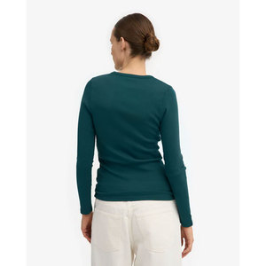 Camiseta de Manga Larga para Mujer, de Algodón Grueso, Calidad Premium, Transpirable, con Logotipo Estampado, Básica, Informal, para Uso Diario - Product Image 2