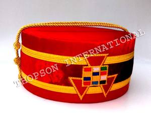 Masonic Royal Arch Crown Regalia Hecho a mano Bordado Cuero Algodón Tela Cinta Masón Punto de Cruz Costura Artesanía - Product Image 5