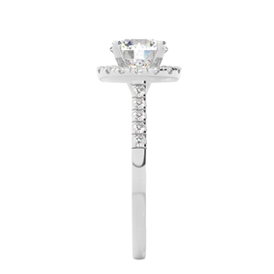 Alta calidad Vintage 14K oro rosa Moissanite solitario anillo de compromiso lujo romántico boda joyería para mujeres al por mayor - Product Image 4