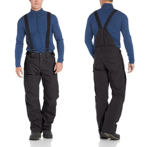 Salopette de ski unisexe personnalisable avec logo, bretelles réglables, imperméable, coutures thermosoudées, pantalon de snowboard Recco pour activités de plein air - Product Image 6