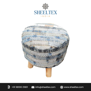 Modern Indoor <b>Home</b> Stylish Furniture Round Poufs Luxury Indoor <b>Home</b> Decorative Poufs From Wholesale Supplier - Product Image 2