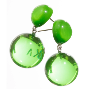 Pendientes de aro de cuentas de resina personalizados Pendientes colgantes de gota de forma cuadrada de aspecto elegante Productos de venta - Product Image 6