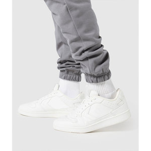 Joggers de gimnasio de algodón ajustados para hombre, ropa deportiva informal con logotipo personalizado y tela de lona para correr al aire libre y pantalones de chándal - Product Image 6