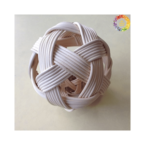 Ornement de Noël en boule de rotin fait à la main, boules tissées rondes, ballons de football Sepaktakraw pour décor d'arbre de Noël au meilleur prix - Product Image 3