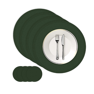 <b>Christmas</b> <b>Gift</b> Mordent Design Leather Plate Mats Best Design Fabric Amazing Quality Hot Selling Product India Made - Product Image 4