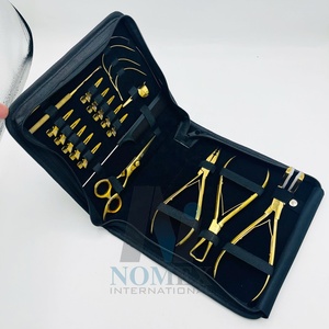 Ouvre-perles Pince à cheveux en acier inoxydable Pince à bec effilé personnalisée de haute qualité Acier inoxydable plaqué or - Product Image 5