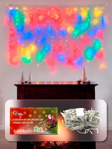 LED Waterfall <b>Lights</b> 300 <b>Bulbs</b> 6M Blue White Warm Multicolor IP65 Rated PVC <b>Christmas</b> <b>Tree</b> Decor Indoor Outdoor String - Product Image 6