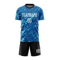 Uniforme de Fútbol Personalizado de Alta Calidad, Impresión de Logotipo Personalizado, Secado Rápido, Elástico, Ligero, Transpirable, Ropa Deportiva de Verano