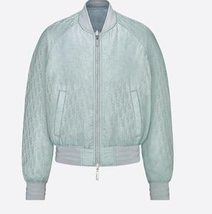 Chaqueta de bombardero azul de alta calidad para hombre, con cremallera de diseño ajustado Pakistán, chaqueta de talla grande para adultos - Product Image 3