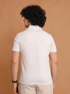 Camiseta de media manga con cuello de polo estirable duradera Mezcla definitiva de comodidad Flexibilidad y estilo atemporal para ropa informal - Product Image 6