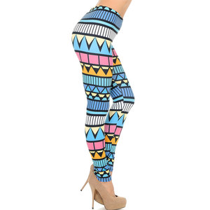 2022 Leggings deportivos para mujer con cintura tejida sublimada para Yoga Gym Running Fitness - Product Image 2
