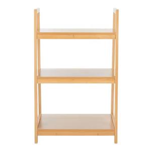 OEM Étagères de rangement en bois massif à 3 niveaux de couleur naturelle Caoutchouc durable Salon Chambre à coucher Cuisine Pot à épices Chaussures Stockage de livres - Product Image 2