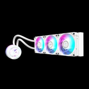 Refroidisseur d'eau GIGABYTE <span class=keywords><strong>AORUS</strong></span> WATERFORCE II 360 ICE blanc 2024 pour ordinateur de jeu, refroidissement d'ordinateur, refroidisseur CPU AIO adressable - Product Image 3