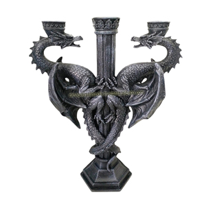 Bougeoir dragon en métal de qualité supérieure pour les décorations de table de mariage d'hôtel à la maison à bon prix - Product Image 5